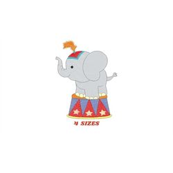 elephant embroidery designs - animal circus embroidery design machine embroidery pattern - baby boy embroidery file - ci