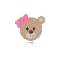 Bear embroidery designs - Teddy embroidery design machine embroidery pattern - Baby Girl embroidery file - instant downl