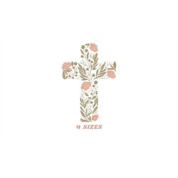 Cross embroidery designs - Religious embroidery design machine embroidery pattern - Catholic embroidery file - Cross wit