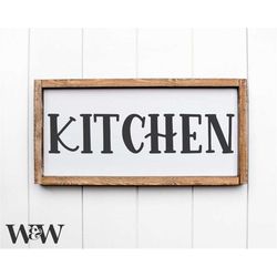 Kitchen SVG | Dining Room Cut File | Rustic Home Decor | Family Design | Farmhouse Stencil Wood Sign | Cricut Silhouette