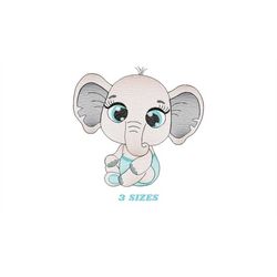 baby elephant embroidery designs - animal embroidery design machine embroidery pattern - baby boy embroidery file - kid