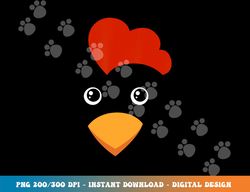 Chicken Face Costume Cute Easy Animal Halloween Gift  png,sublimation copy