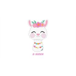 Llama embroidery design - Animals embroidery designs machine embroidery pattern - Baby girl embroidery file - Mexican ll