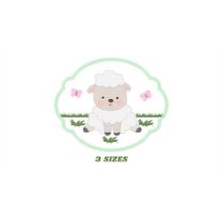 Sheep embroidery design - Lamb embroidery designs machine embroidery pattern - Baby boy embroidery file - Animal quilt e