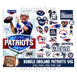 57 New England Patriots Svg Bundle, Patriots Svg