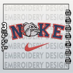 NCAA Embroidery Files, Nike Samford Bulldogs Embroidery Designs, Samford Bulldogs, Machine Embroidery Files