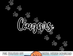 Cougars School Sports Fan Team Spirit Mascot Gift  png, sublimation copy