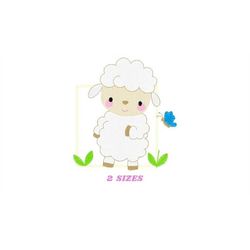 Sheep embroidery design - Lamb embroidery designs machine embroidery pattern - Baby boy embroidery file - Animal quilt e