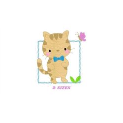 cat embroidery design - kitty embroidery designs machine embroidery pattern - pet embroidery file - baby boy embroidery