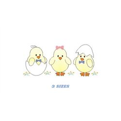baby chick embroidery designs - chicken embroidery design machine embroidery pattern - baby boy embroidery file - instan