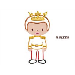Prince embroidery designs - King embroidery design machine embroidery pattern - Baby boy embroidery file - Fairytale Kni