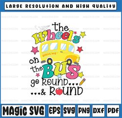 Back To School Funny The Wheels On The BUS Svg, Preschool Bus Svg, Back To School Png, Digital Download