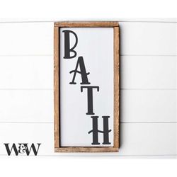 Bath Svg | Bathroom Cut File | Bubble Bath Design | Rustic Washroom | Home Decor | Stencil Wood Sign | Family Saying | D
