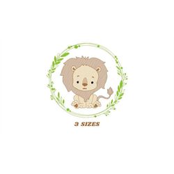 Lion embroidery designs - Safari embroidery design machine embroidery pattern - Baby boy embroidery file - Lion king emb