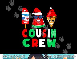 Cousin Crew Christmas In July Squad Pajamas Matching Family png, sublimation copy