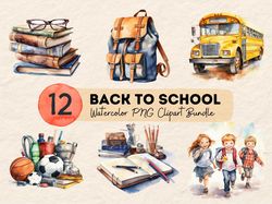 8 Back to School Bundle, Kindergarten png, Pre K PNG, First Day Of School, School Png, Retro PNG, First Second Third Gra