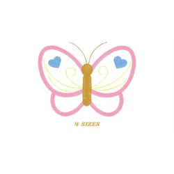 butterfly embroidery design - butterflies embroidery designs machine embroidery pattern - baby girl embroidery file - bu