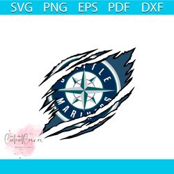 Seattle Mariners Logo Svg, Sport Svg, Sport Logo Team Svg, Sport Gift Svg, Baseball Svg, Seattle Mariners Svg, Seattle M