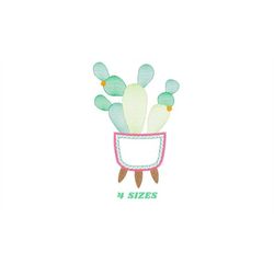 Cactus embroidery designs - Succulent embroidery design machine embroidery pattern - Mexican cactus design - plant embro
