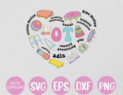 Occupational Therapy Pediatric Therapist Assistant OT Month Svg, Eps, Png, Dxf, Digital Download
