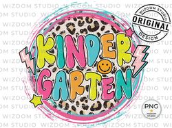 Kindergarten PNG Image, Back to School Kindergarten Design, Sublimation Designs Downloads, PNG File