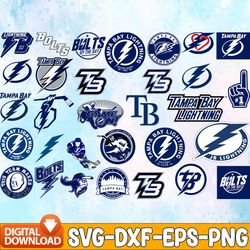 Bundle 31 Files Tampa Bay Lightning Hockey Team Svg, Tampa Bay Lightning Svg, NHL Svg, NHL Svg, Png, Dxf, Eps, Instant D