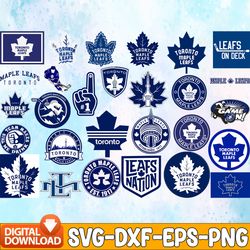 Bundle 28 Files Toronto Maple Leafs Hockey Team Svg, Toronto Maple Leafs Svg, NHL Svg, NHL Svg, Png, Dxf, Eps, Instant D