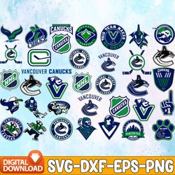 Bundle 36 Files Vancouver Canucks Hockey Team Svg, Vancouver Canucks Svg, NHL Svg, NHL Svg, Png, Dxf, Eps, Instant Downl