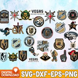 Bundle 30 Files Vegas Golden Knights Hockey Team Svg, Vegas Golden Knights Svg, NHL Svg, NHL Svg, Png, Dxf, Eps, Instant