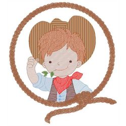 Cowboy embroidery design - Baby Boy embroidery designs machine embroidery pattern - wrangler embroidery file - Farm hors