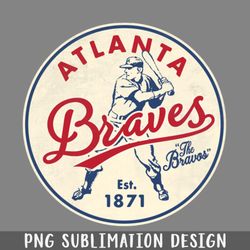 Old Style Atlanta Braves by Buck Tee Originals PNG Download