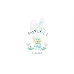 Easter Bunny embroidery design - Rabbit embroidery designs machine embroidery pattern - baby embroidery file - rabbit wi