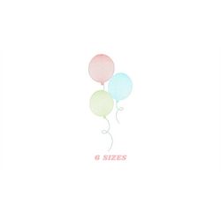 balloon embroidery design - birthday embroidery designs machine embroidery pattern - baby shower embroidery file - ballo