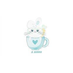 Easter Bunny embroidery design - Rabbit embroidery designs machine embroidery pattern - Baby girl embroidery file - Rabb