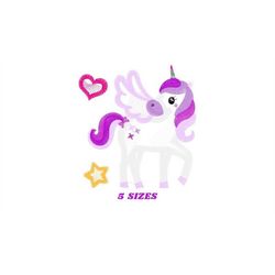 unicorn embroidery design - baby girl embroidery designs machine embroidery pattern - fantasy magical embroidery file -