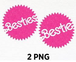 Pink Doll Besties Bestie Logo Png