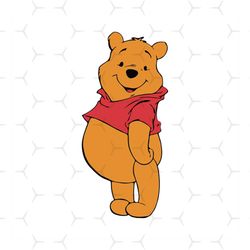 Pooh bear, winnie pooh cutting, classic pooh, winnie the pooh svg, pooh birthday,Png, Dxf, Eps