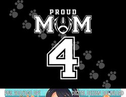 Custom Proud Football Mom Number 4 Personalized For Women png, sublimation copy