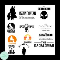 The Dadalorian Bundle File Svg, Fathers Day Svg, Father Svg, Dad Svg, Dada Svg, Dada Love Svg, Fathers Day Gift Svg, Dad