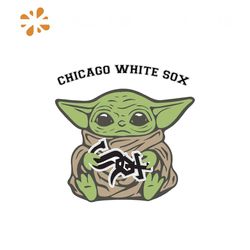 Chicago White Sox Baby Yoda Svg, Sport Svg, Sport Logo Team Svg, Sport Gift Svg, Baby Yoda Svg, Chicago White Sox Svg, C