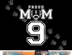 Custom Proud Football Mom Number 9 Personalized For Women png, sublimation copy