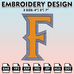 NCAA Logo Embroidery Designs, NCAA Cal State Fullerton Titans Roadrunners,  Embroidery Files, Machine Embroidery Designs
