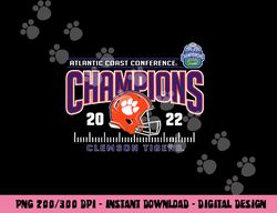 Clemson Tigers ACC Champs 2022 Football Helmet Orange png, sublimation copy