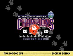 Clemson Tigers ACC Champs 2022 Football Helmet Orange png, sublimation copy