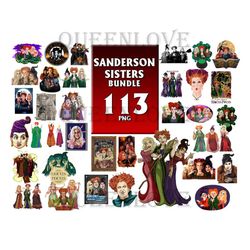 113 Sanderson Sister Bundle Png, Halloween Bundle Png, Halloween Png, Hocus Pocus Png, Sanderson Sister