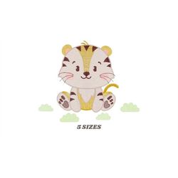 tiger embroidery design - animals embroidery designs machine embroidery pattern - boy baby embroidery file - tiger rippl