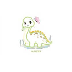 dinosaur embroidery designs - dino embroidery design machine embroidery pattern - baby boy embroidery file - dinosaur ap