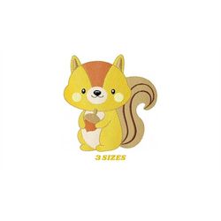 Squirrel embroidery design - Animal embroidery designs machine embroidery pattern - Woodland animals embroidery file - i