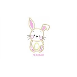 Bunny embroidery design - Rabbit embroidery designs machine embroidery pattern - Baby boy embroidery file - Rabbit appli