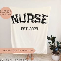 nurse blanket personalized nurse gift,new nurse graduation gift,custom nurse blanket,personalized rn gift,rn grad gift,n